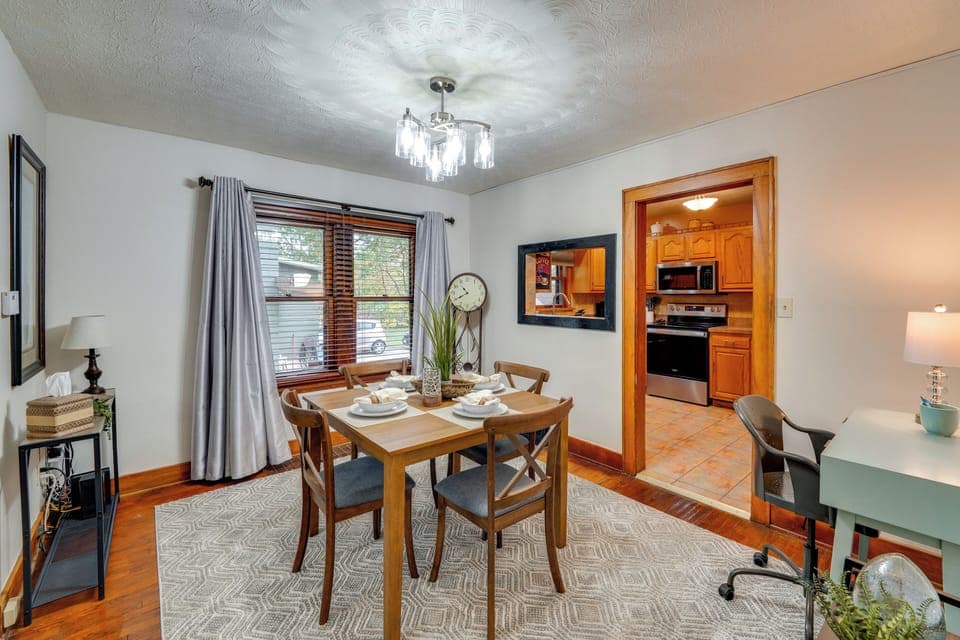 Dining Area | Dining Table | Dishware/Flatware | Dedicated Workspace