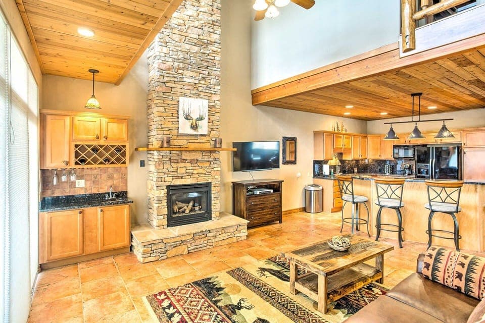 A comfortable spot to relax, watch TV, or read a book after a day of exploring.