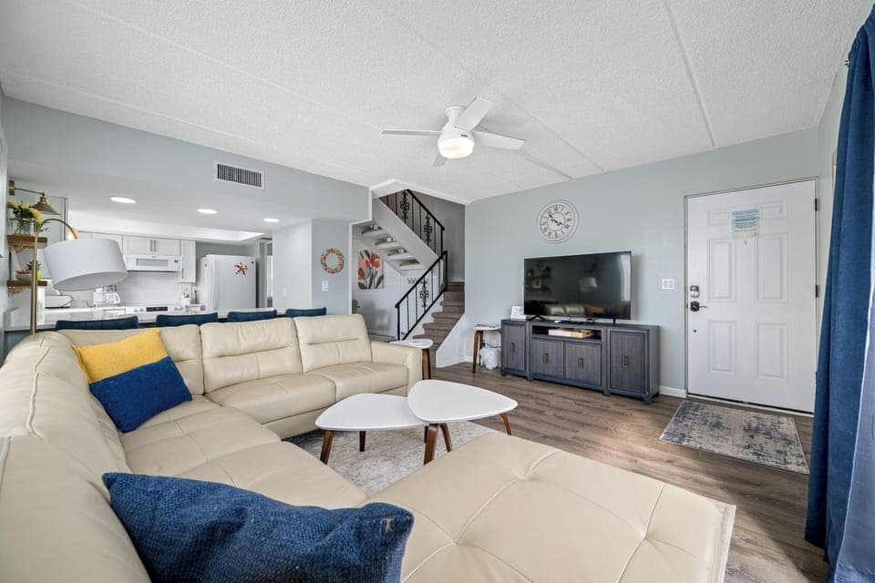 B-2 Spacious Living room with smart TV and ample seating