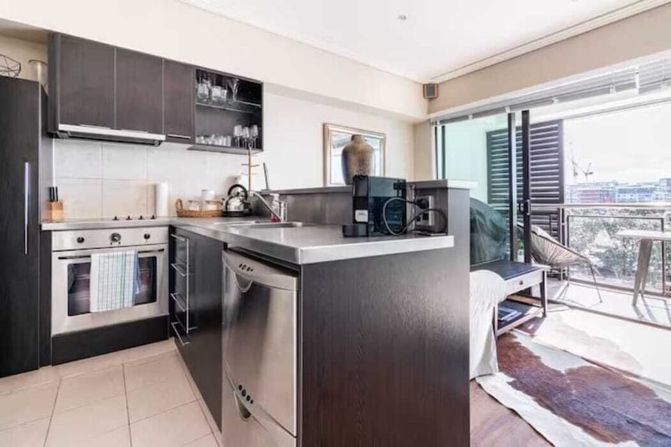 Bright, open kitchen with modern appliances and style