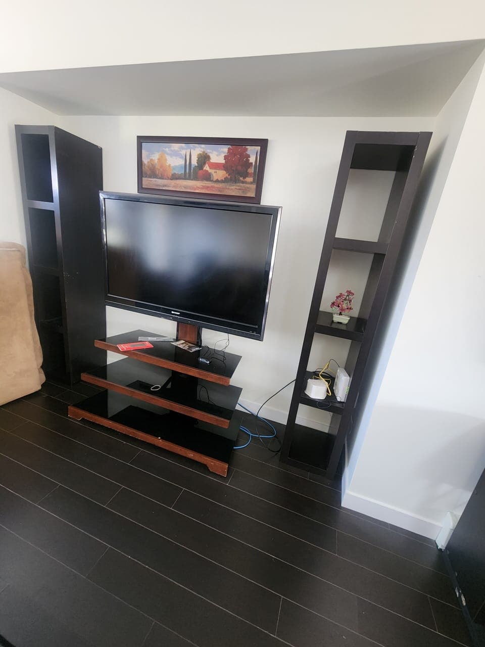 entertainment unit with ROKU