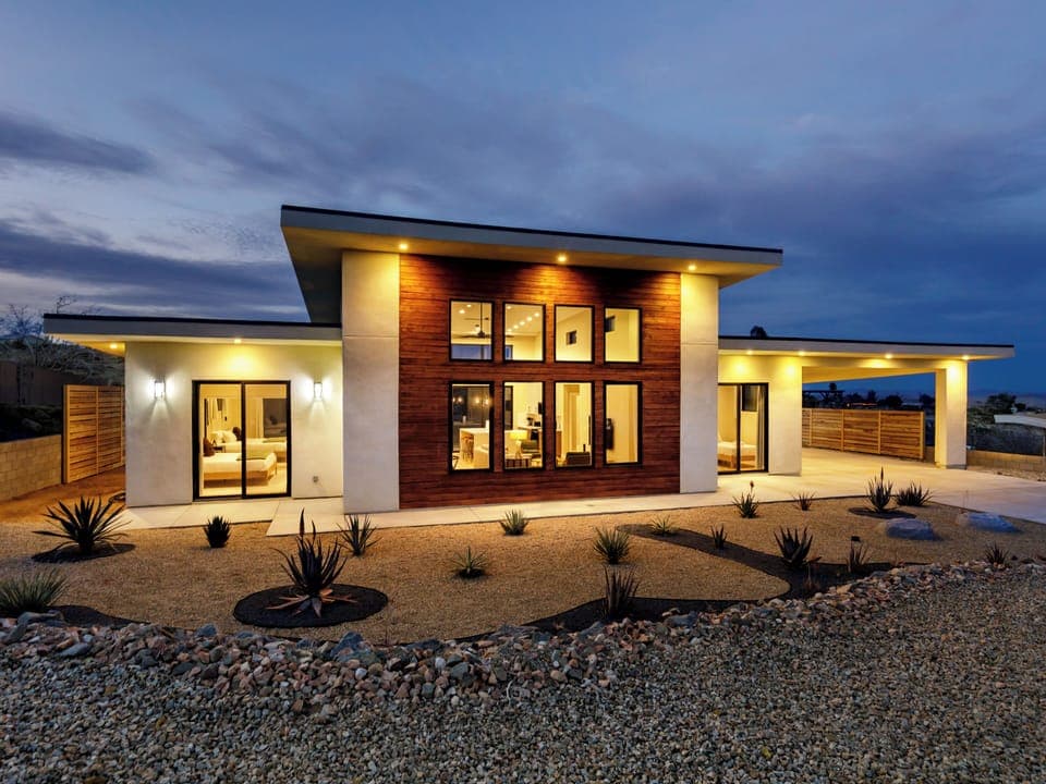 Front view of the home