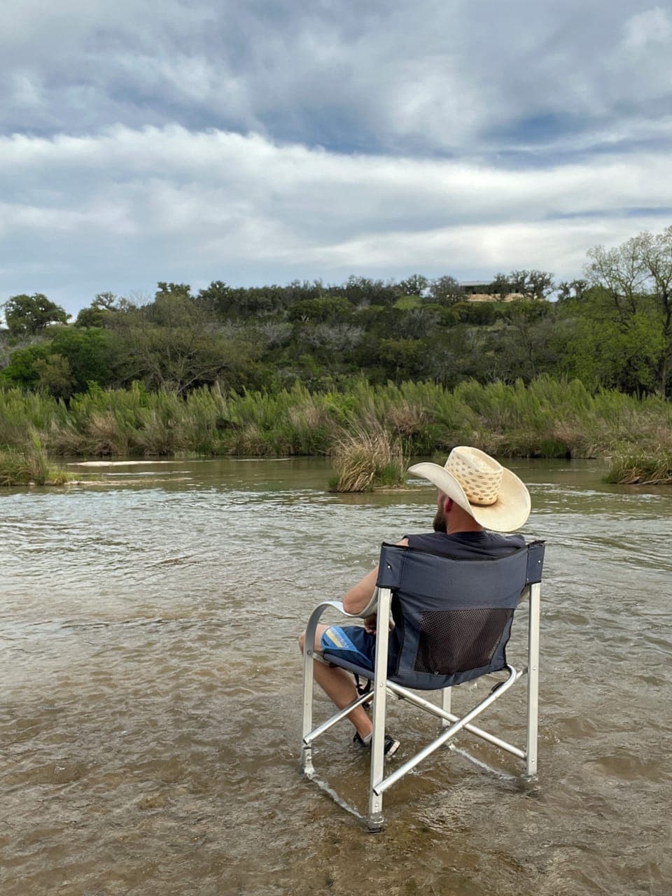 Bring a chair and sit in the river.