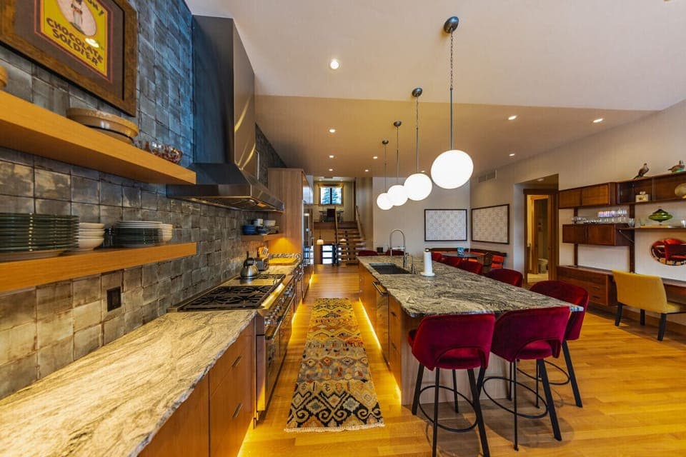 Chef Kitchen with Island Seating