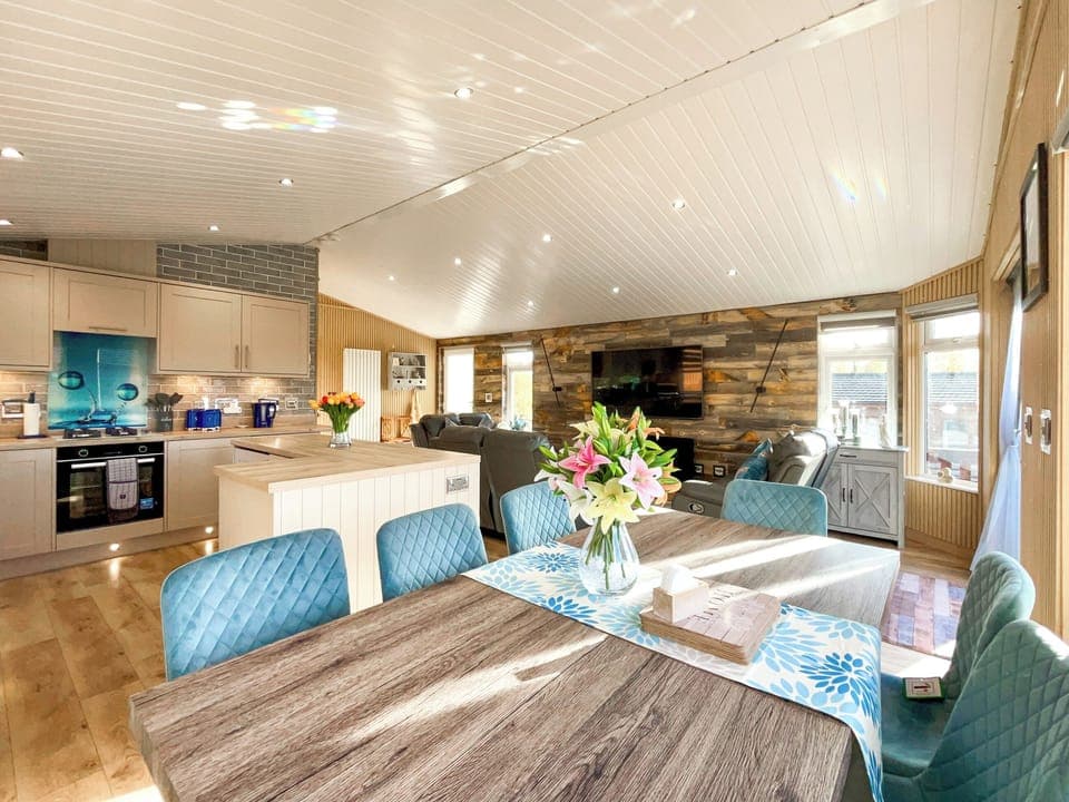 Open plan living space | Haven Lodge, Banchory