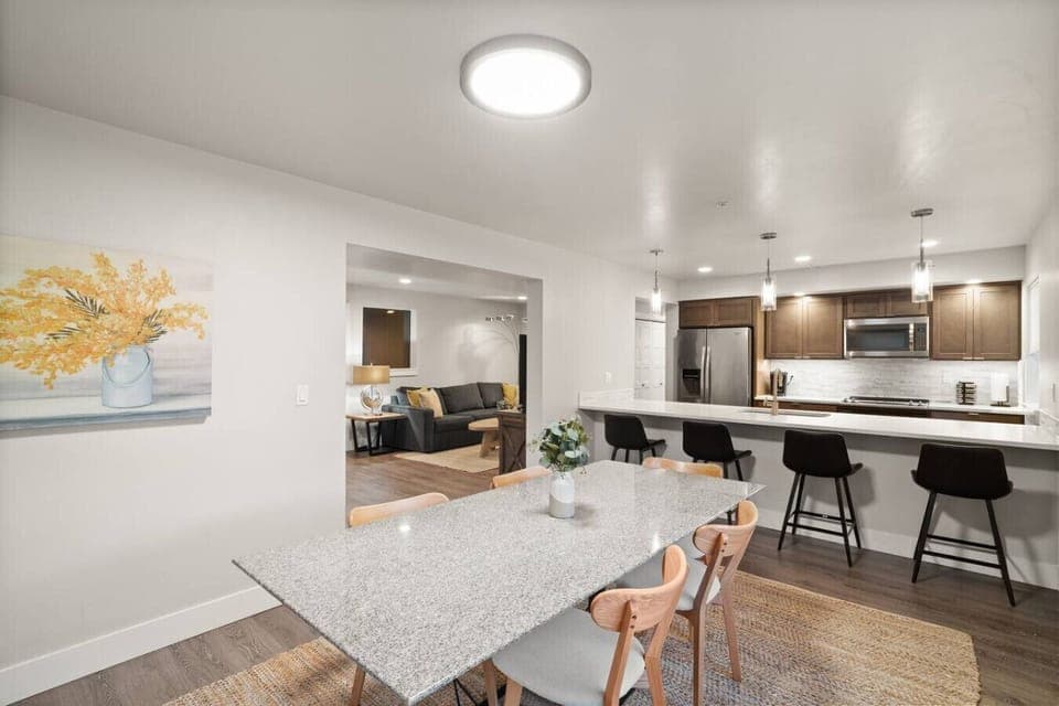 Open Kitchen and Dining Room