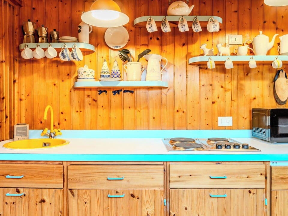 Wood, Kitchen, Countertop, Interior Design, Cabinetry, Room, Wood Stain, Paint, Cupboard, Drawer