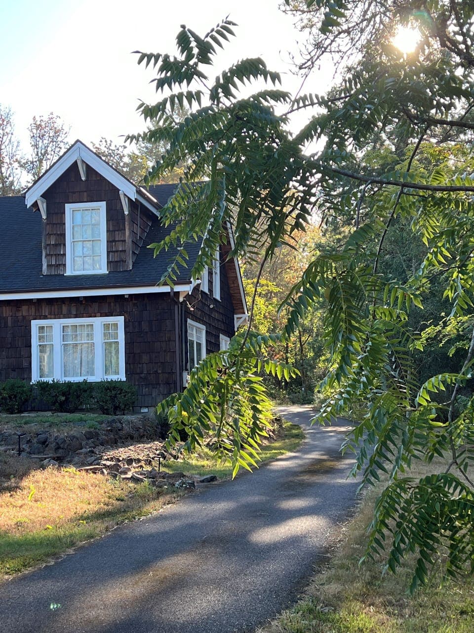 Driveway with private parking in back