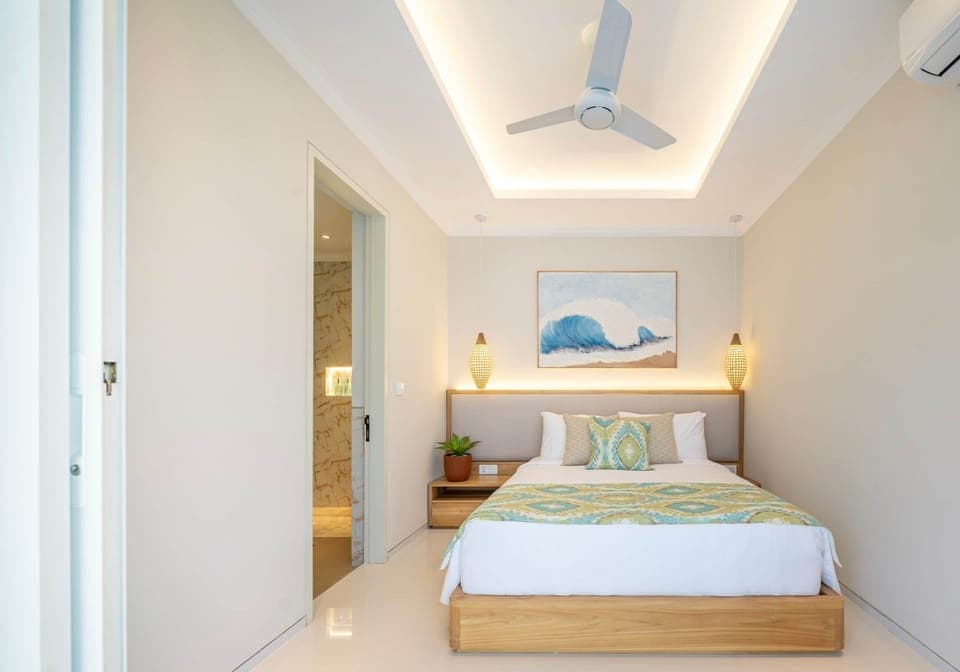 Luxury Bali Modern 2Br Villa Canggu Bedroom View Day Time