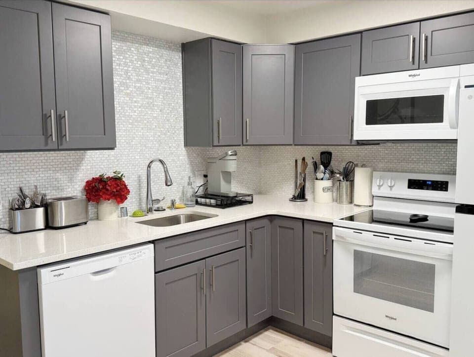 Enjoy cooking in this well-appointed kitchen space.

