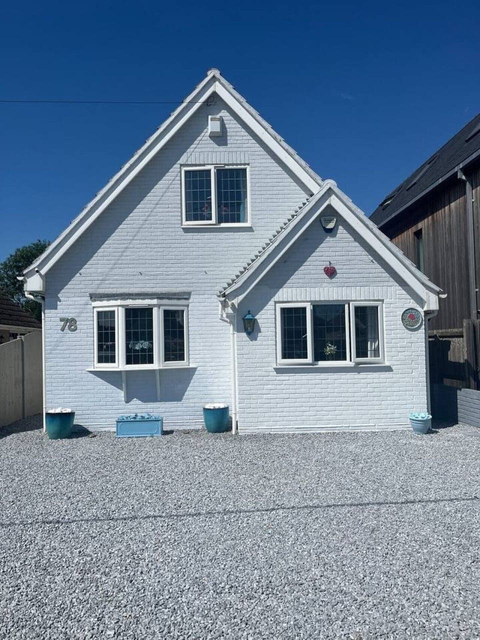 Exterior of the house with ample parking