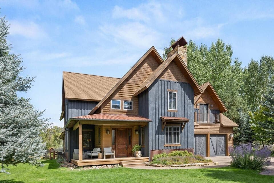 Front Porch & Two Car Garage