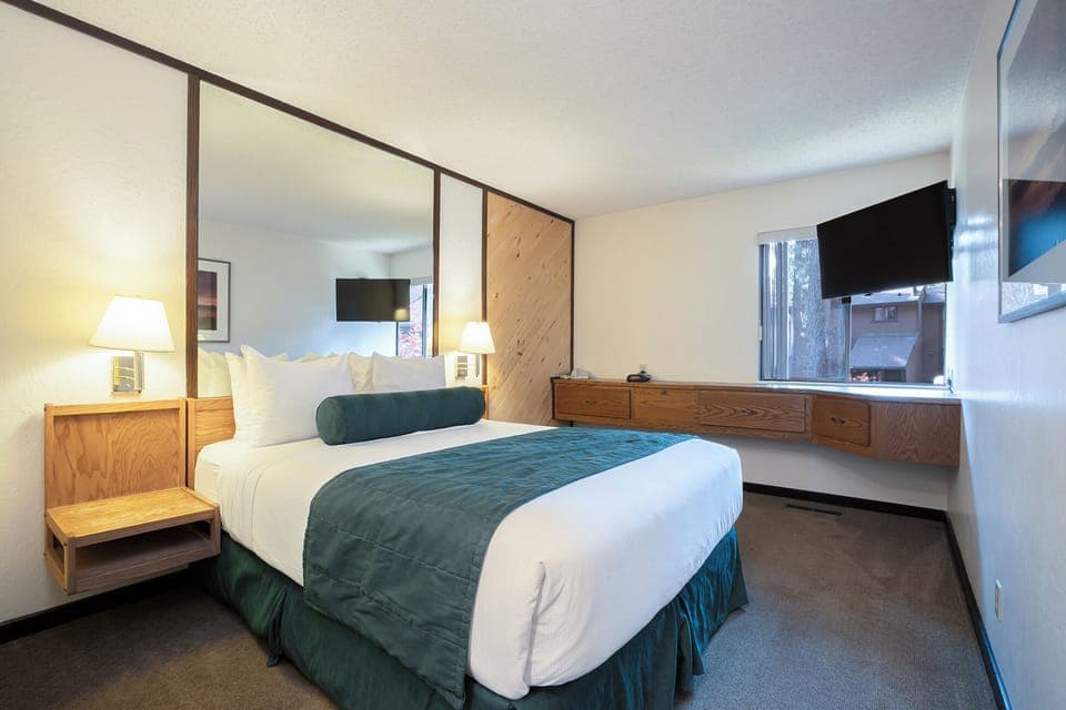 Bedroom. Interior and views may vary based on location and availability.