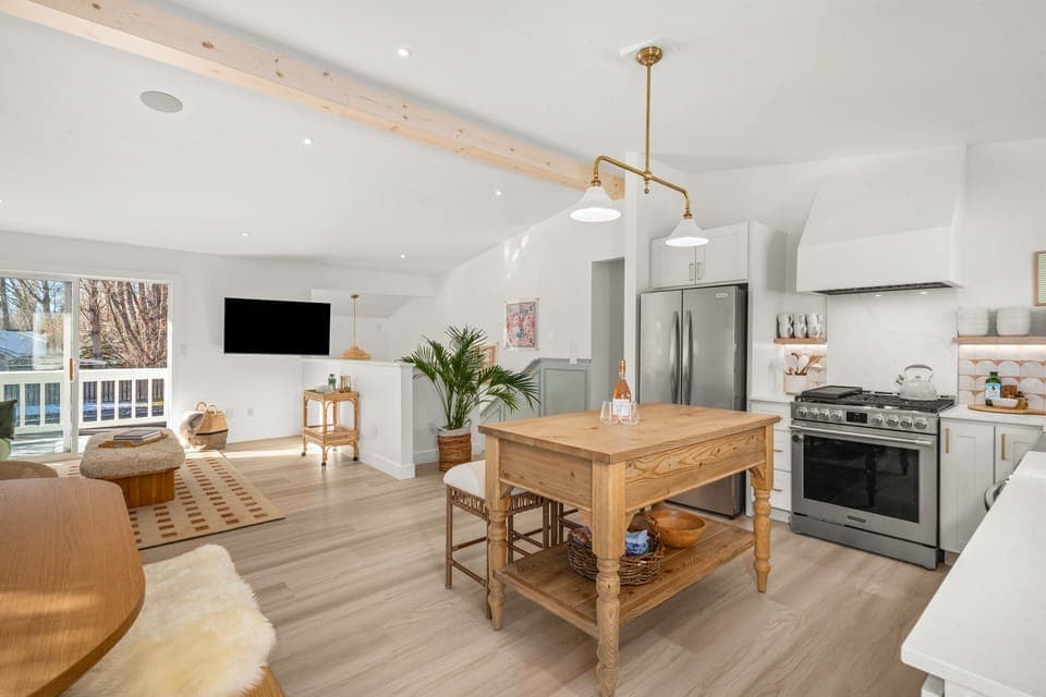 Fully remodeled kitchen with high-end appliances and everything you need.