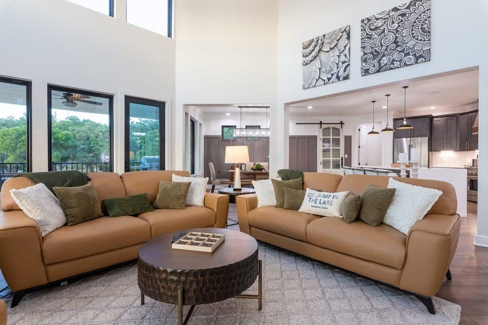 Beautiful interior spaces throughout