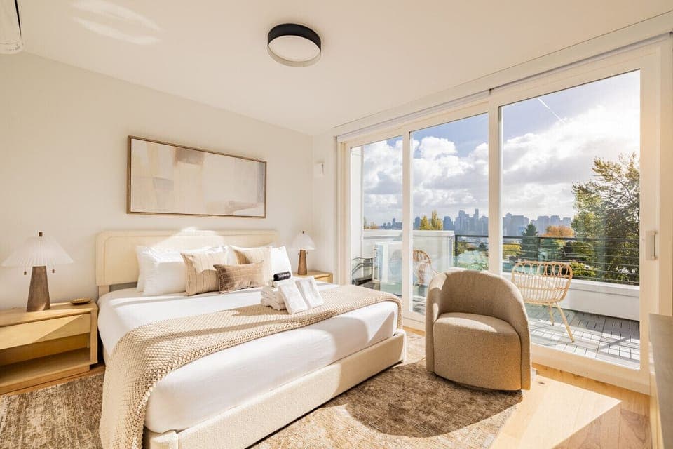 Bright and comfy queen bedroom, ideal for a restful night