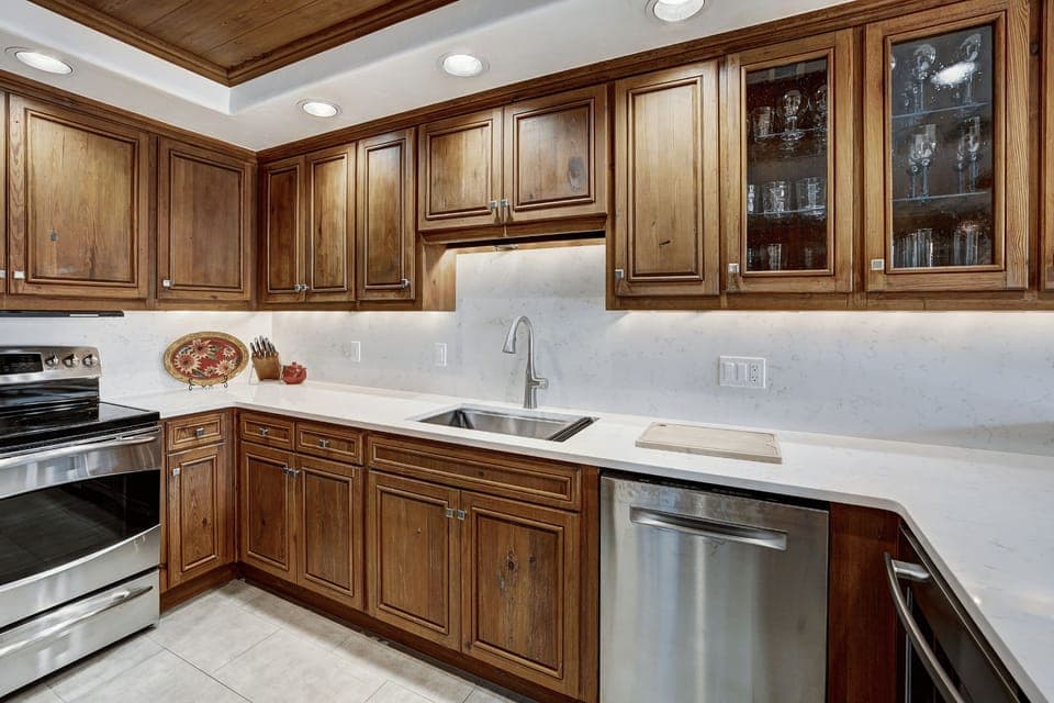 A beautifully appointed kitchen with sleek finishes, ample counter space, and open flow — perfect for entertaining or family-style meals.