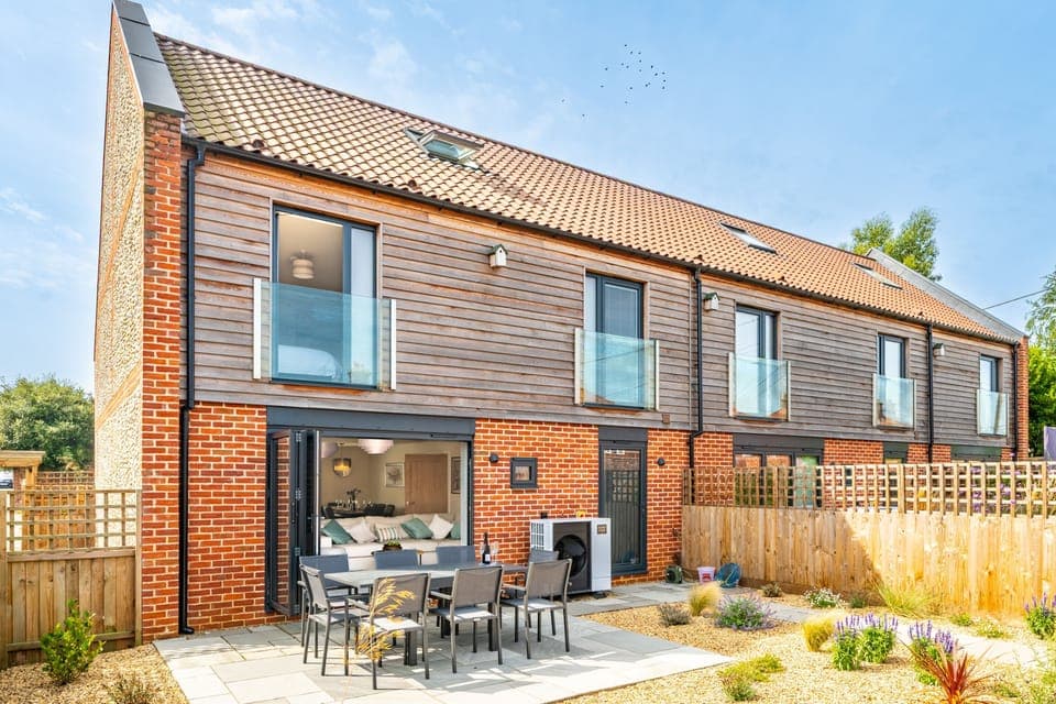 Neathercoat, Wells-next-the-Sea: The rear elevation of the house