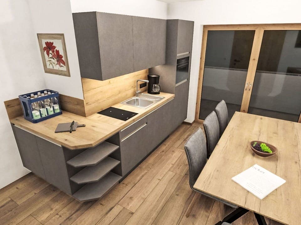 Furniture, Flooring, Wood, Floor, Interior Design, Kitchen, Countertop, Home, Cabinetry, Wood Flooring