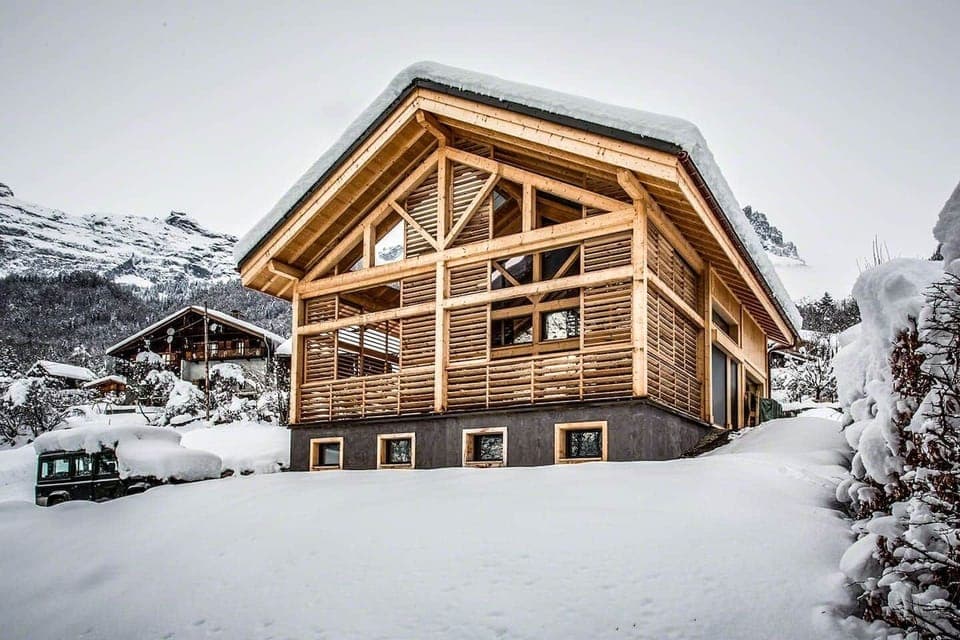 Face au MontBlanc en hiver.
CHALET TOUTBLANC