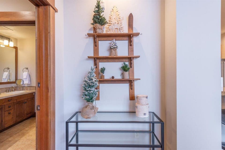 Where rustic charm meets modern comfort. The warm wood accents and decor touches create a welcoming atmosphere that feels like home in the mountains.