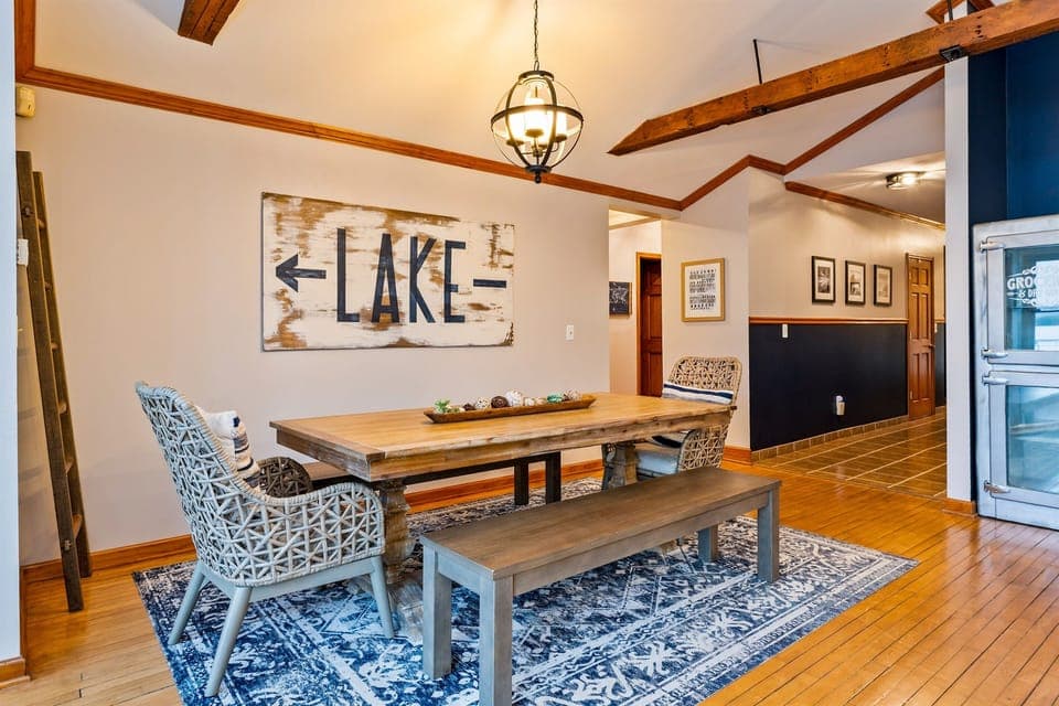 Rustic dining table that seats 6-8