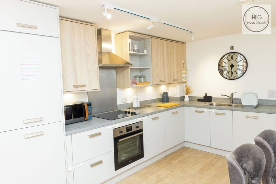 Fully equipped kitchen with everything needed for group stays