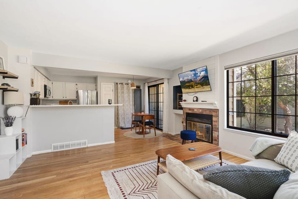 Open plan living room
