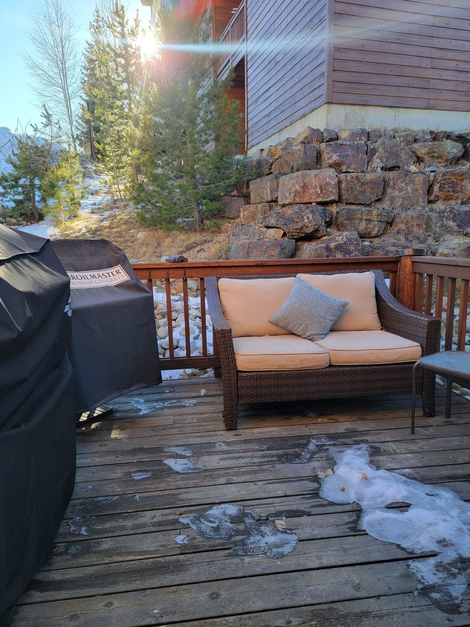 Two grills.  We will be adding more furniture in the spring