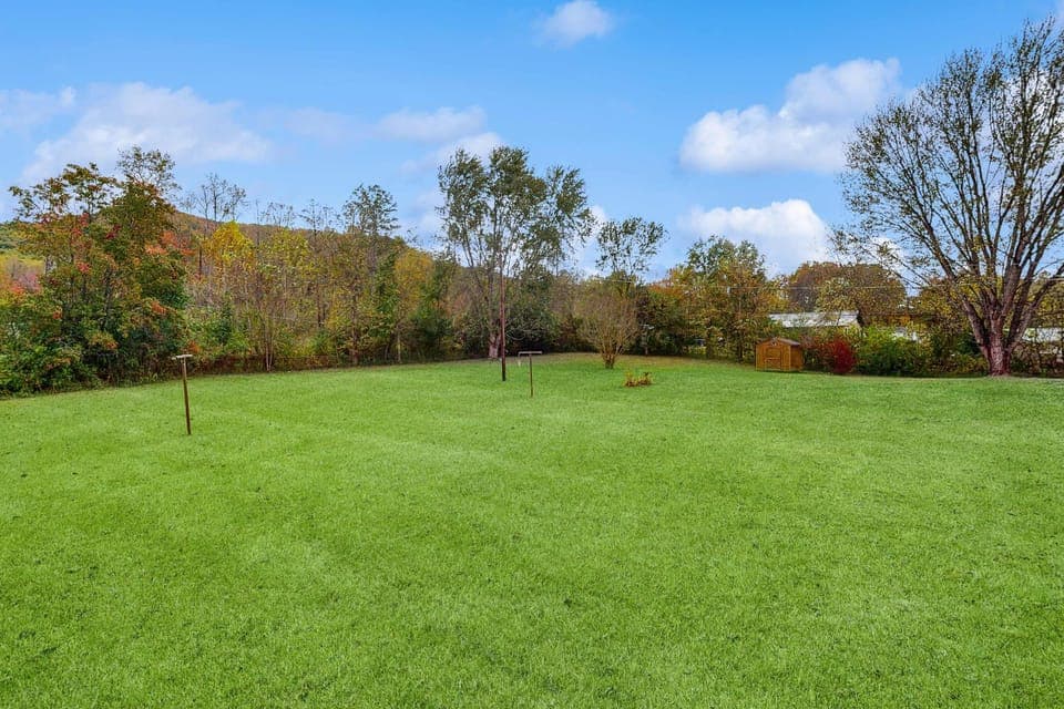 Expansive yard awaits, perfect for outdoor games, relaxation, and taking in stunning mountain views!