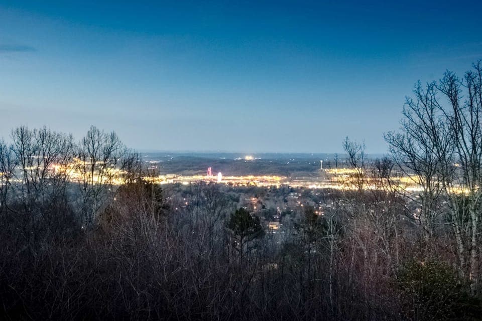 Enjoy sparkling valley lights at night from your private retreat!