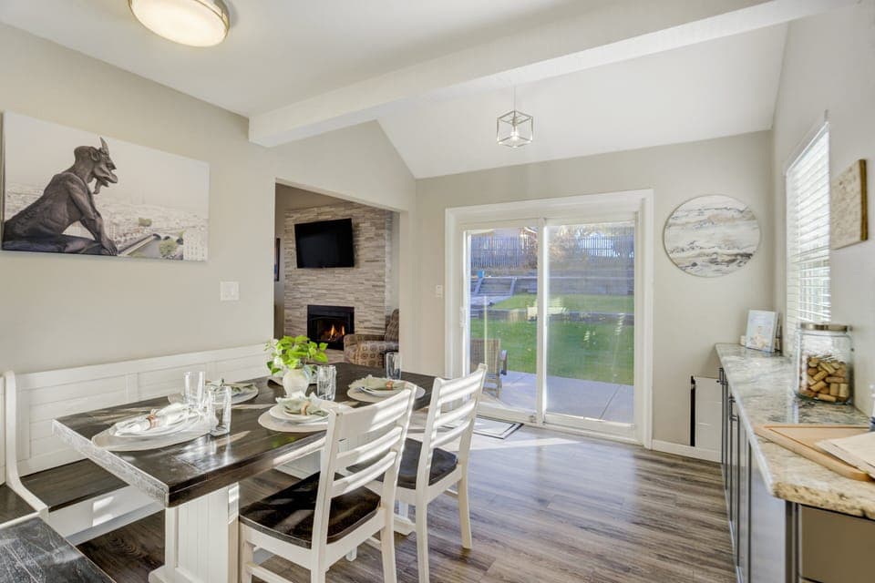 Eat in Kitchen with access to the backyard