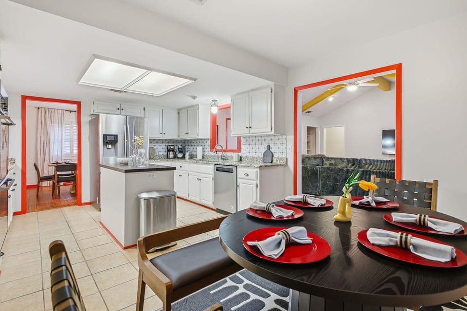 From morning coffee to dinner feasts, our dining room turns every meal into a memory.