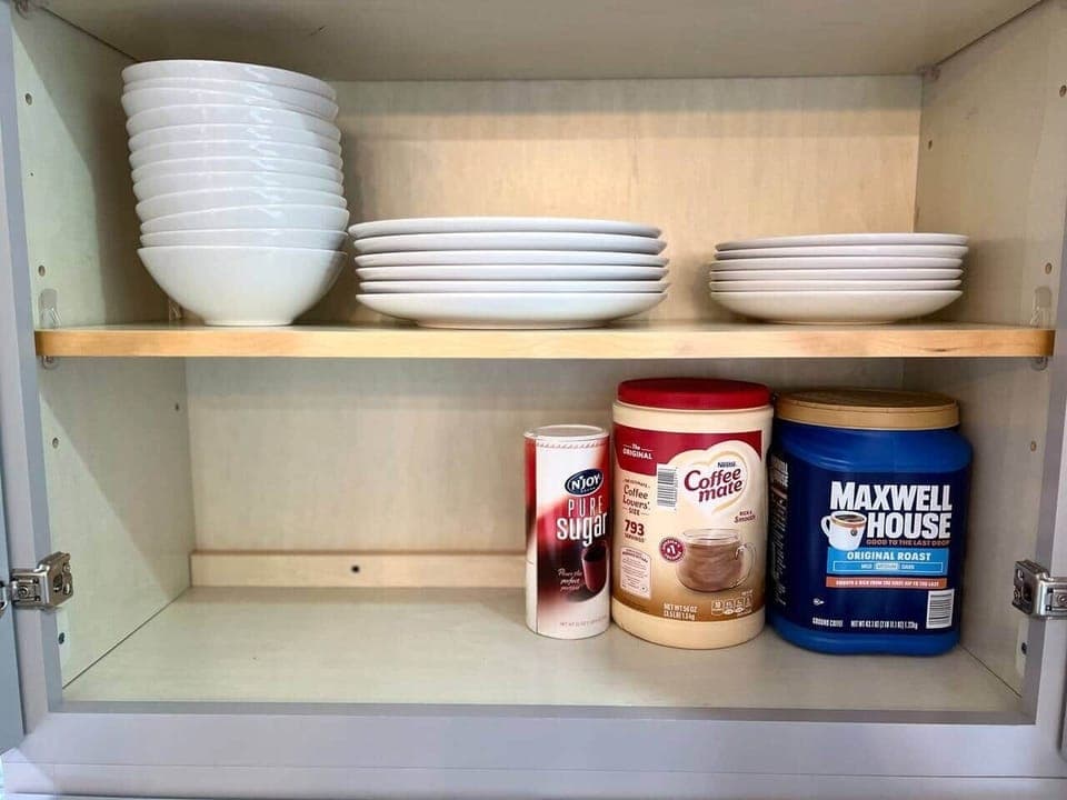 Coffee, creamer & sugar provided to get your morning started