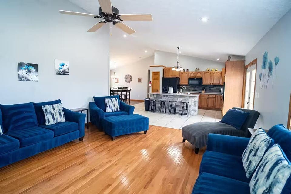 Living Area and Kitchen