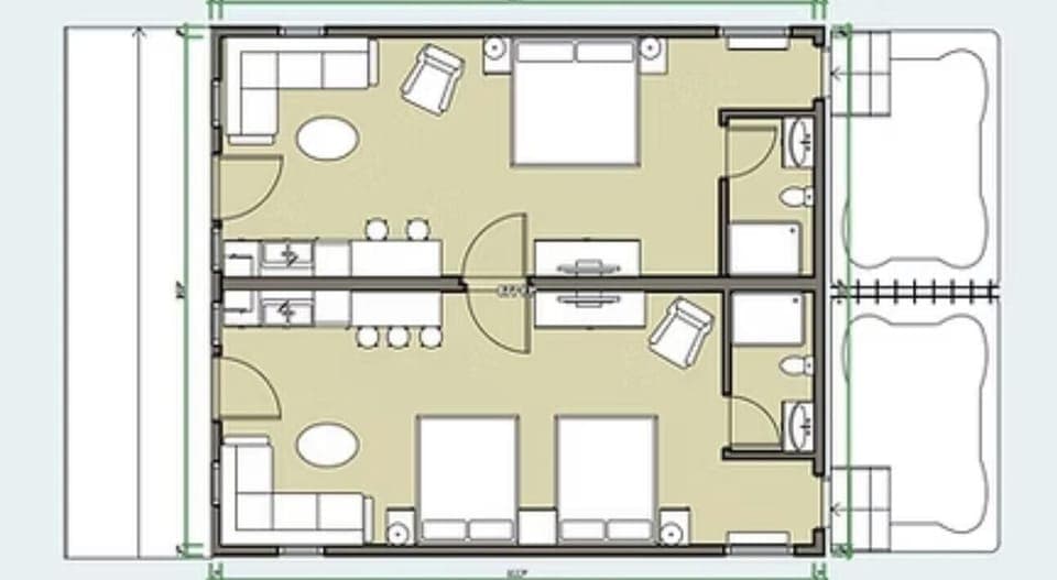 Layout (Book Nook and Cranny and had adjoining units.)