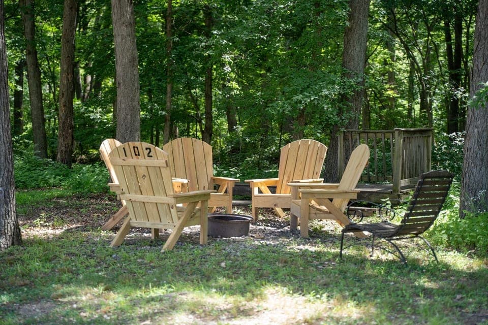 Man Cave Outdoor Seating Area