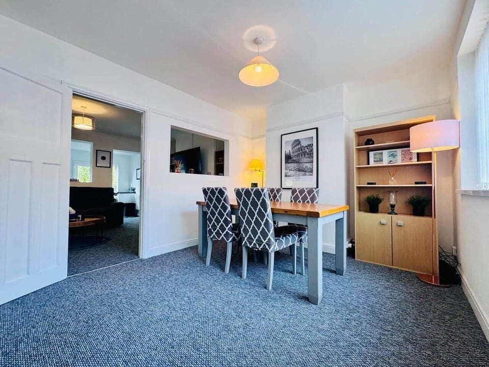 Lots of natural light through the front of the house