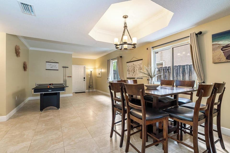 Elegant dining area perfect for family meals or gatherings