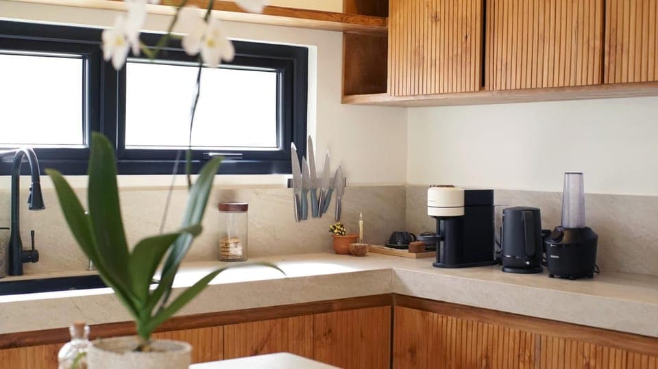 Kitchen with Coffee Maker
