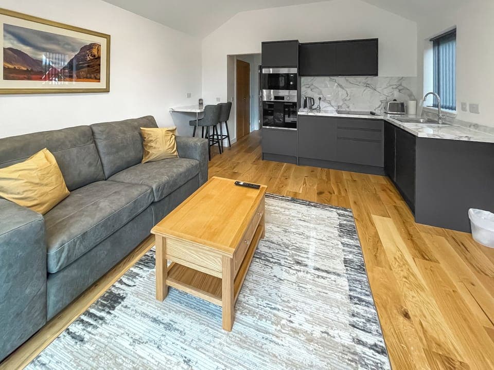 Open plan living space | Riverview Lodge, Duror, Appin