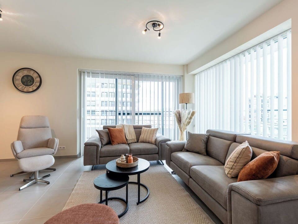 Furniture, Interior Design, Flooring, Couch, Floor, Living Room, Ceiling, Wood, Room, Apartment