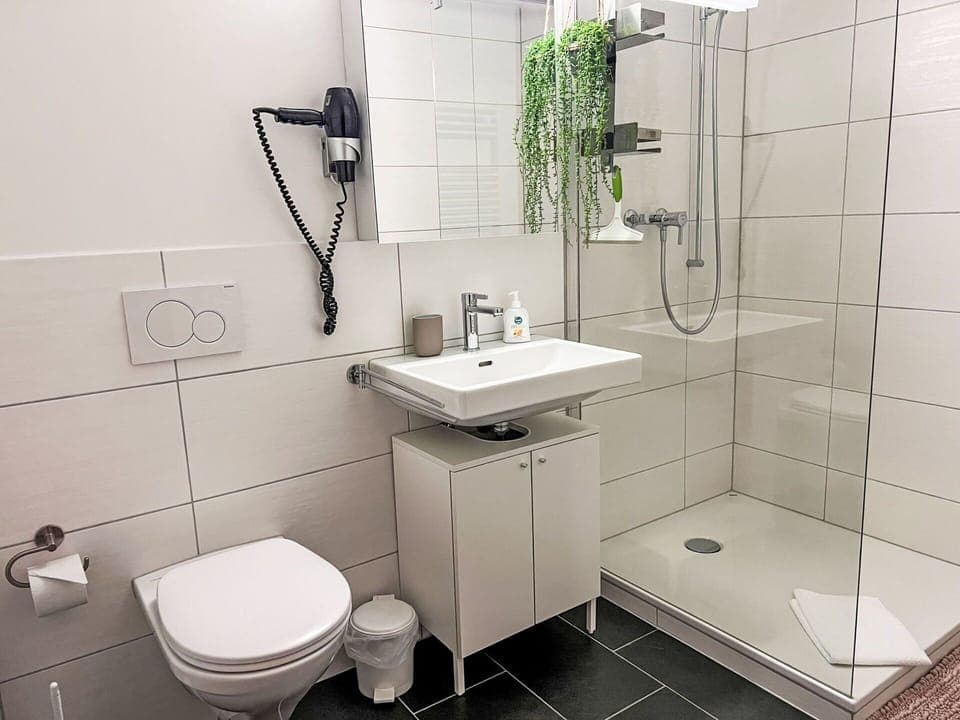 Bathroom, Plumbing Fixture, Flooring, Interior Design, Toilet, Toilet Seat, Floor, Sink, Bathroom Sink, Tap