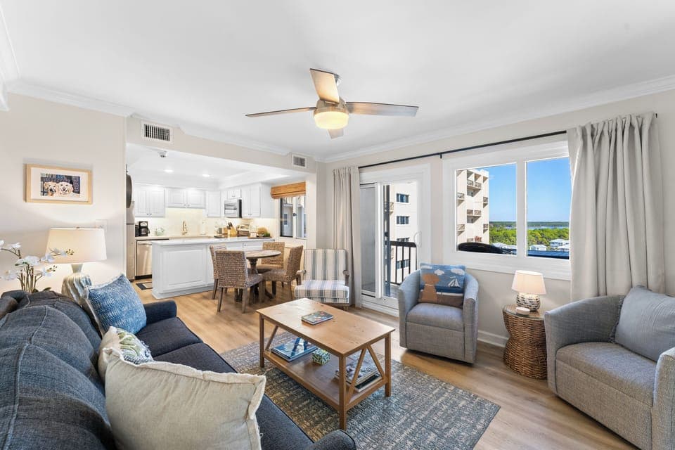 Enjoy the comfort of the open-concept Living, Dining and Kitchen.