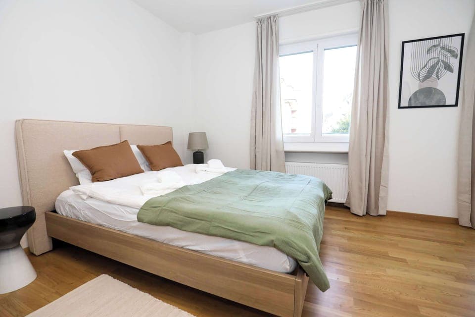 Luscious bedroom with amazing natural lighting 