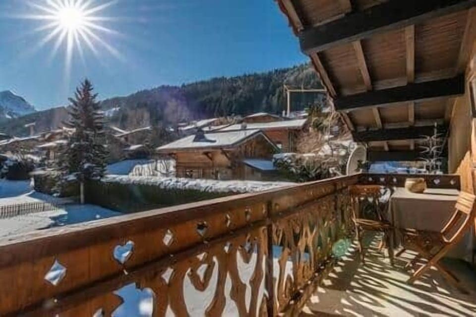 Beautiful sunny balcony