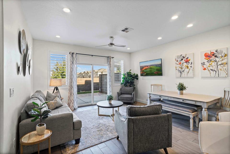 Relax and dine in comfort with easy patio access