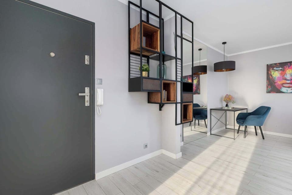 The living room offers a perfect blend of comfort and modern style.