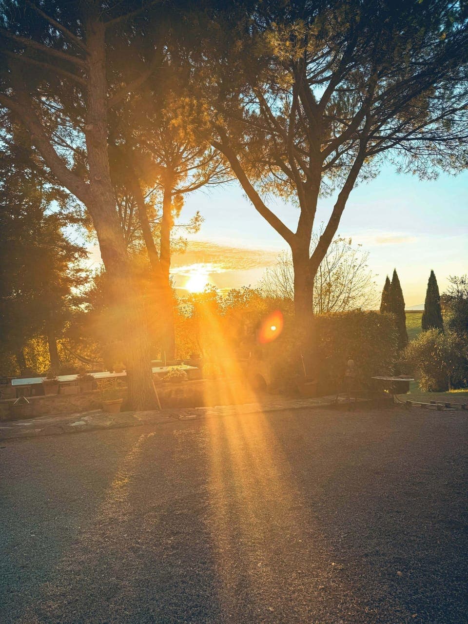 Sunset View right outside your Villa