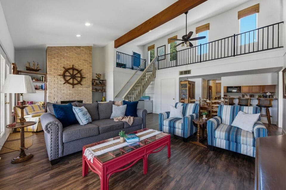 Spacious open living area perfect for group gatherings in Lake Travis vacation rental